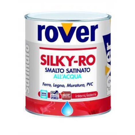 ROVER Smalto acrilico ad acqua di impiego universale colore bianco SILKY-RO (750 ml.)