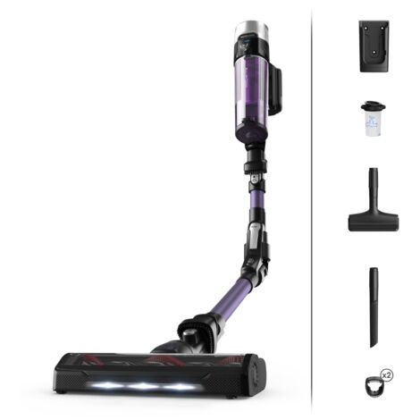 Rowenta – Aspirateur balai sans fil 250 W – RH2039WO – Technologie cyclonique – Autonomie 45 min – Capacité 0,4 L – Niveau sonore 83 dB