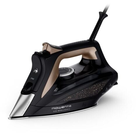Rowenta DW6341D1 ferro da stiro Ferro a vapore Piastra Microsteam 400 HD 3De 2500 W Nero, Marrone