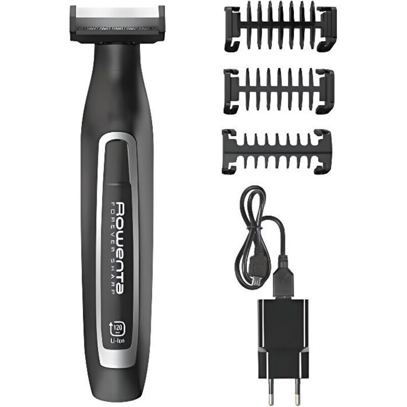 ROWENTA FOREVER SHARP 3 in 1 Beard Trimmer - Removable head - Battery life 120 min - Wet & Dry - Black