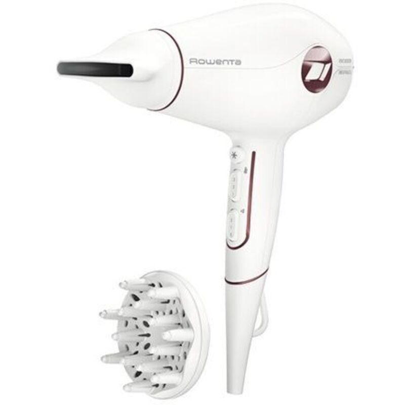 Rowenta Hybrid hair dryer Volumizer CV6135F0 1800 W White and Red - 3121040084373