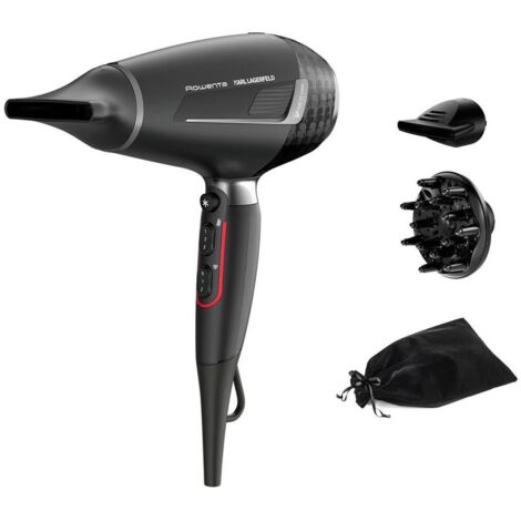 Rowenta K Pro Stylist CV888LF0 Sèche-cheveux Noir Chrome