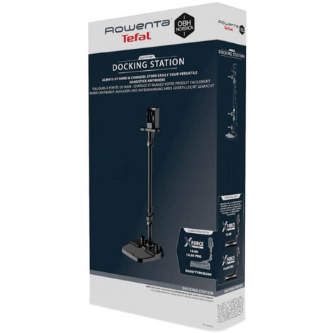 Station d'accueil X-Force pour aspirateurs ROWENTA – Rechargement rapide et rangement efficace – Modèle ZR905003 compatible RH9989WO/4Q0