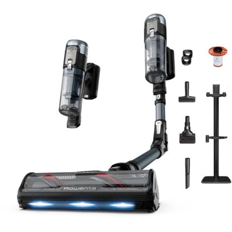 Rowenta X-Force Flex 16.60 RH9C71E0 aspirateur balai et balai électrique Aspirateur-balai 2 en 1 Batterie Sec Sans sac Noir, Bleu