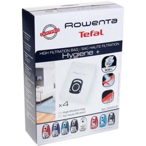 Rowenta ZR200540 Staubsaugerbeutel Weiß 4er-Pack