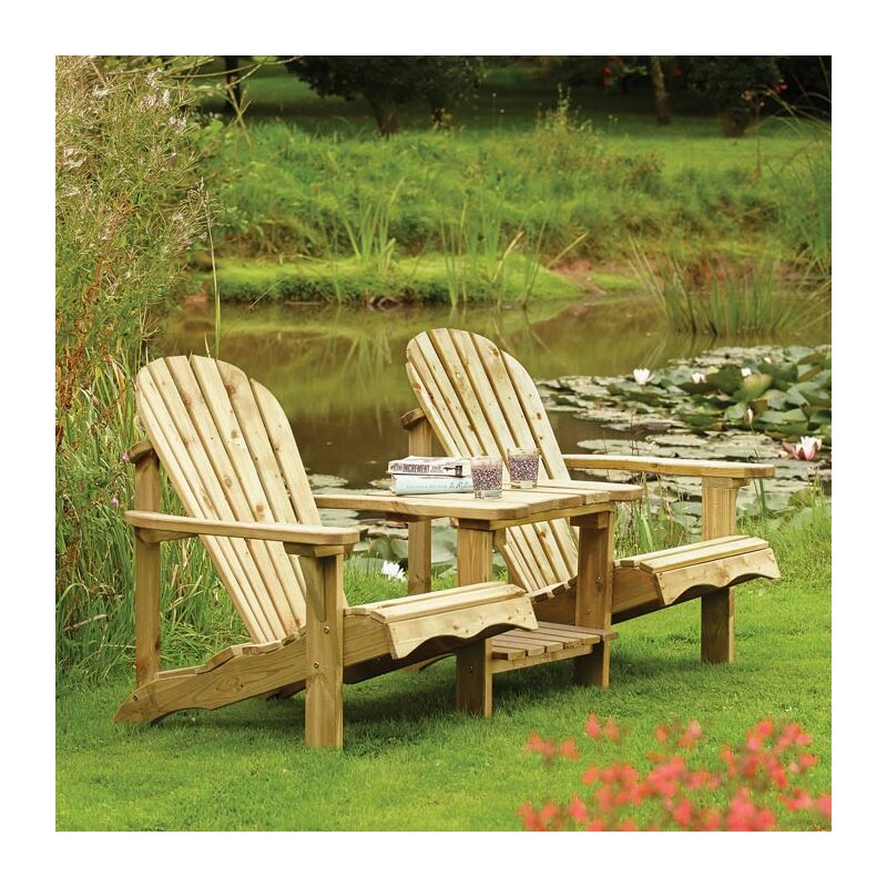 Softwood Adirondack Companion Seat - Rowlinson