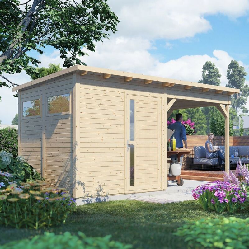 Image of Bertilo Pentus 2 House Office Garden Studio Wooden Porch Extension - Rowlinson