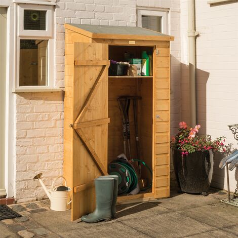 main image of "Rowlinson Shiplap Wooden Midi Store Garden Tool Shed Storage Unit Cabinet Lock"