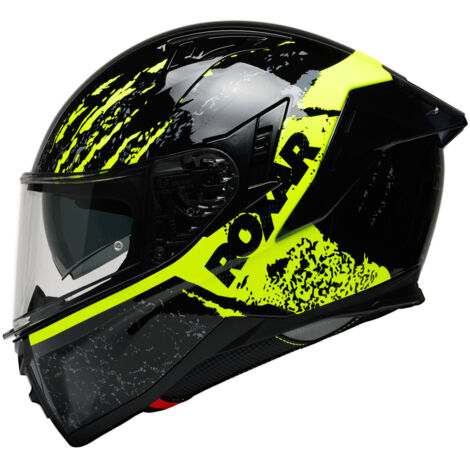 ROXAR BAYAMO EVO TOXIC Motorradhelm Schwarz Fluo S
