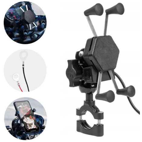ROXAR USB Motorrad-Handyhalterung