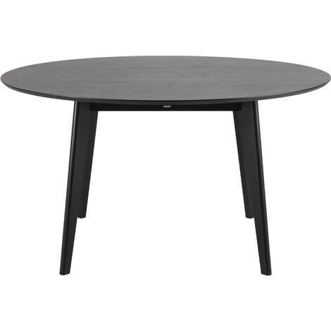 Roxby Table de salle à manger Ø140 cm, noir.