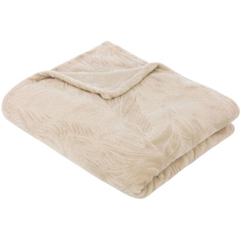 Roy beige flanella gettoni 125x150cm - Atmosphera créateur d'intérieur