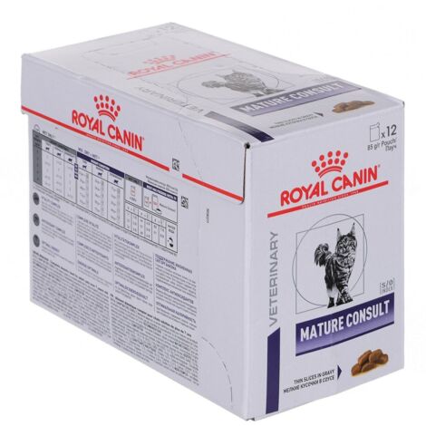 Royal Canin Cat Veterinary Diet Mature Consult  - Royal Canin Cat Veterinary Diet Mature Consult - Bustina Da 85 Gr
