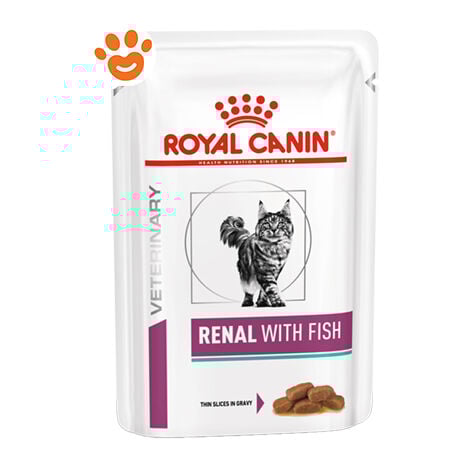 Royal Canin Cat Veterinary Diet Renal Pesce  - Royal Canin Cat Veterinary Diet Renal Pesce - Bustina Da 85 Gr