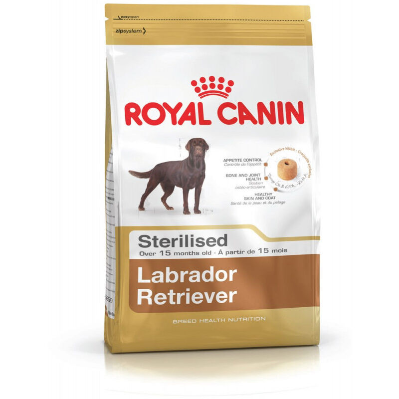 Royal Canin - Maxi Breed Labrador Retriever Sterilised Adult Contenances : 12 kg (3182550787581)