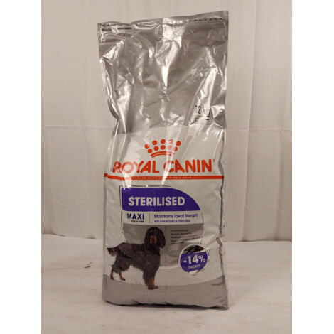 ROYAL CANIN - Croquettes Sterilised Maxi - Chiens 26-44kg - 12kg - Maintien du poids idéal - Voir photos