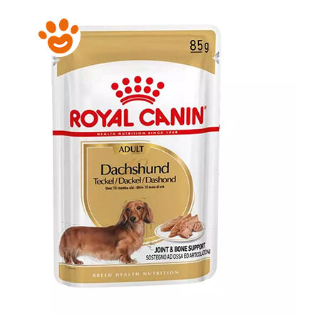 Royal Canin Dog Adult Dachshund (Bassotto)  - Royal Canin Dog Adult Dachshund (Bassotto) - Bustina Da 85 Gr