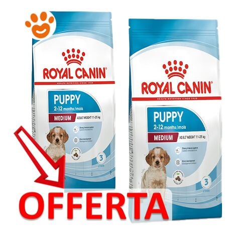Dog Medium Puppy - Royal Canin Dog Medium Puppy - Sacco Da 10 Kg