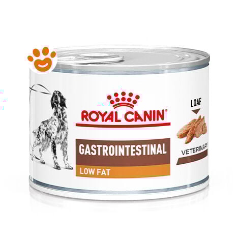 Royal Canin Dog Veterinary Diet Gastro Intestinal Low Fat  - Royal Canin Dog Veterinary Diet Gastro Intestinal Low Fat - Lattina Da 200 Gr