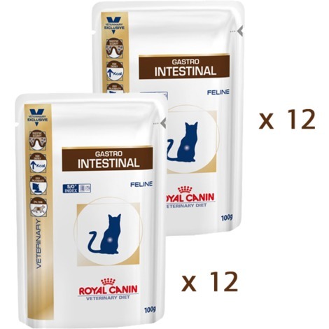 Royal Canin Gastro Intestinal Chat Lot De 2 Boites De 12 Sachets Fraicheur 100g x2vtspack