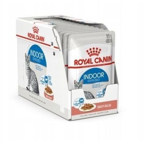 Royal Canin Indoor Sterilized, Salsa -Snacks, 12 x 85 g Box