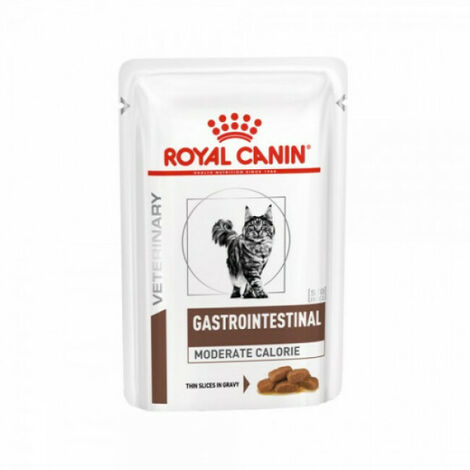 Royal Canin Veterinary Diet Gastro Intestinal Moderate Calorie pour chats 12 Sachets de 85 g