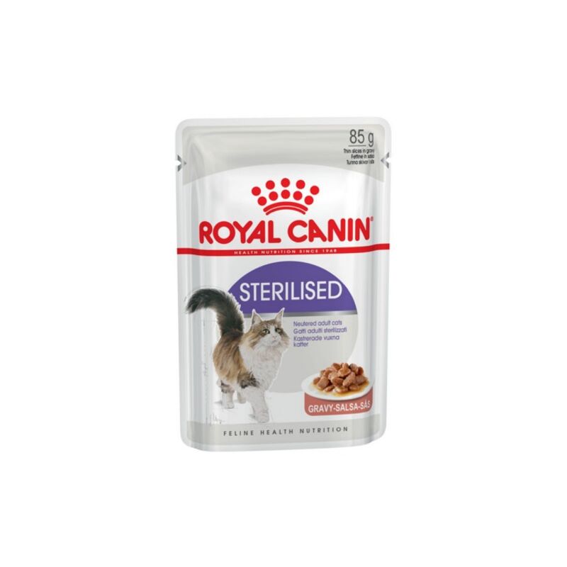 

STERILISED 85g (Paté) para gatos adultos esterilizados - 12 Sobres 85g - Royal Canin