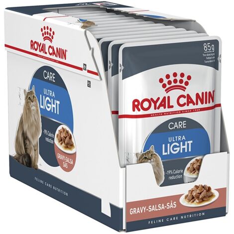 ROYAL CANIN ULTRA LIGHT 85g (Salsa) para gatos adultos con