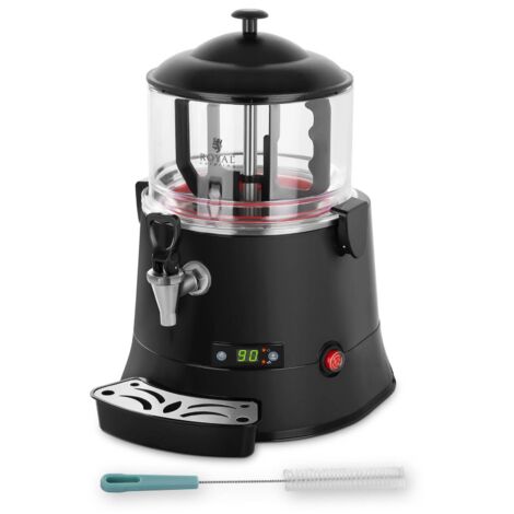 Royal Catering – Distributeur de chocolat chaud 5 l – Système d'agitation à palette – Puissance 440 W – Pour boissons chaudes variées