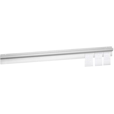 Royal Catering – Porte bons de commande à billes en acier inoxydable – Longueur 100 cm – Fixation murale pour restaurants et bars – Système d'insertion rapide