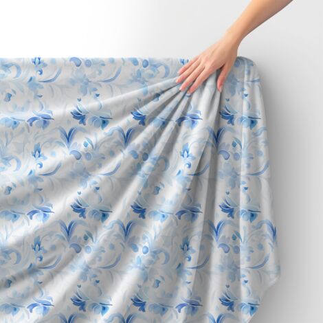 Royal Samt Stoff Polyester Zum Nähen - Motiv Abstraktion - RDX2328