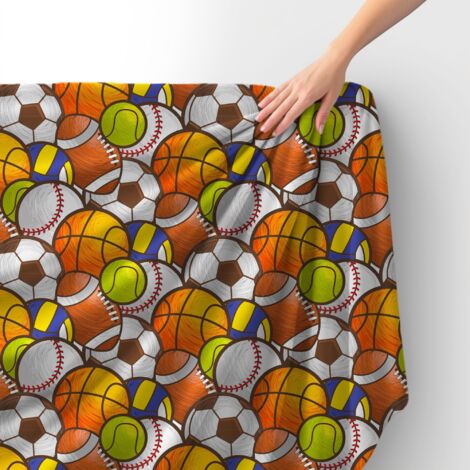 Royal Samt Stoff Polyester Zum Nähen - Motiv Bälle