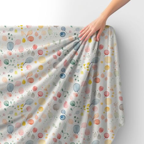 Royal Samt Stoff Polyester Zum Nähen - Motiv Blätter - RDX2860