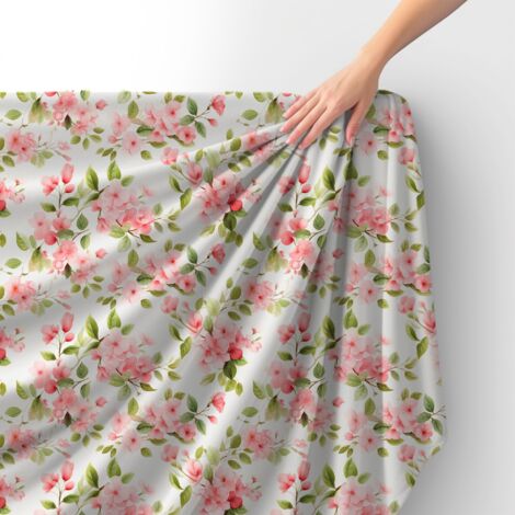Royal Samt Stoff Polyester Zum Nähen - Motiv Blumen - RDX2600