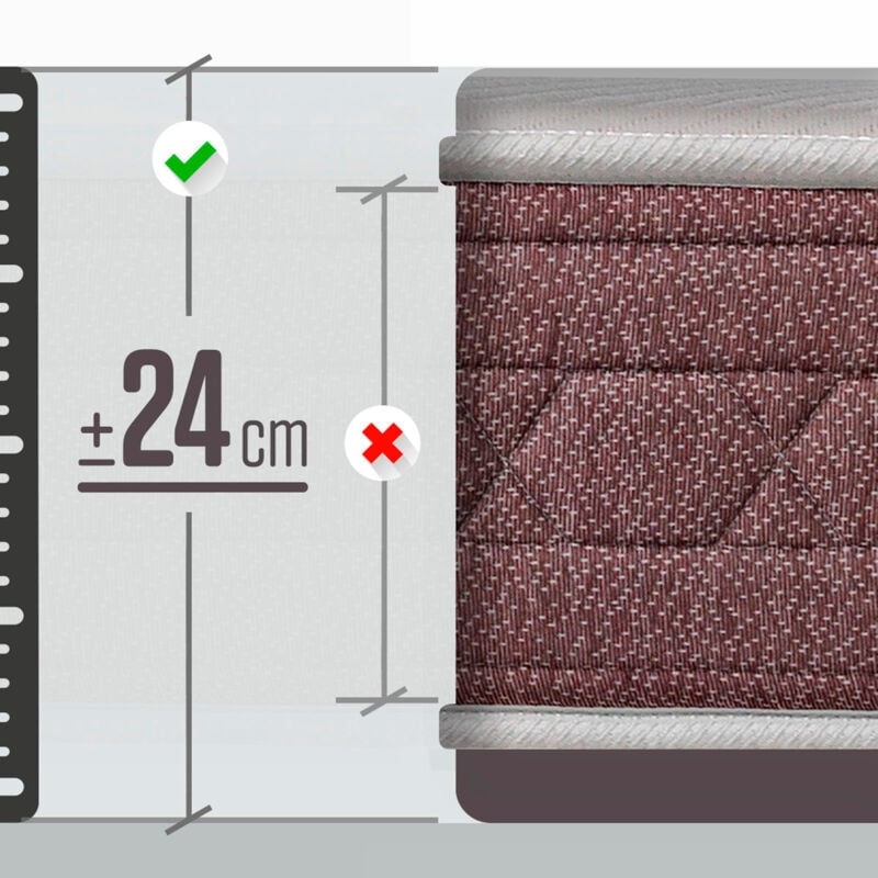 

Dormant Premium - Colchón viscoelástico de alta gama | Firmeza media | Adaptabilidad total | Altura 24 cm | 90x190 | Fabricado bajo estrictas