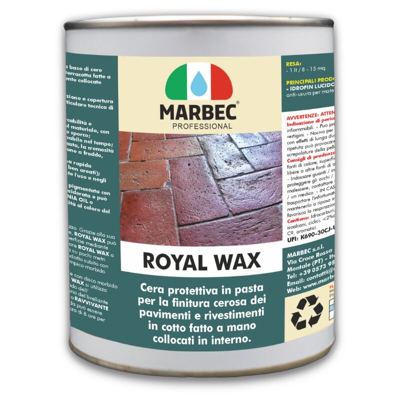 Image of Royal Wax 1LT Cera in Pasta per cotti Fatti a Mano posati all'Interno - Marbec