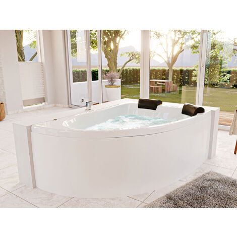 Royal XL 1800 rechts Whirlpool Set mit der Befüllung über den Überlauf