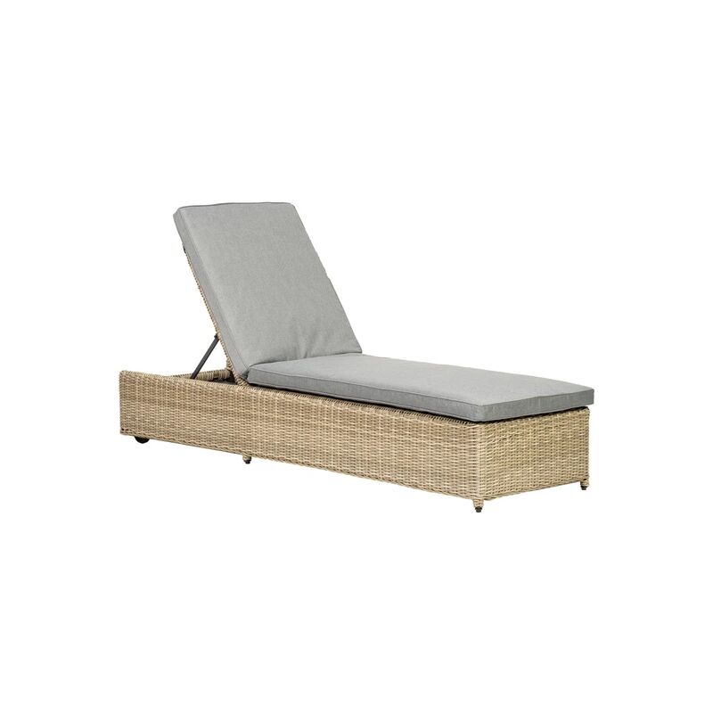 A-mir - WENTWORTH Sunlounger Manual Multi Position including Weather Shield Fabric Cushion