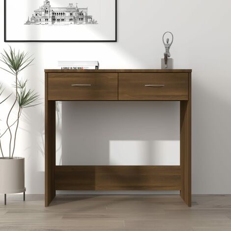 Seconique Nordic White and Oak 1 Drawer Study Desk