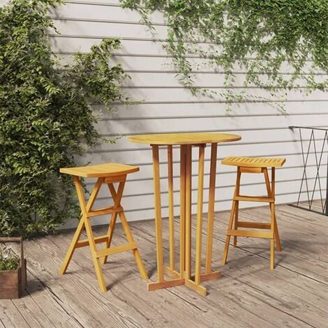 Folding bar table online and stools