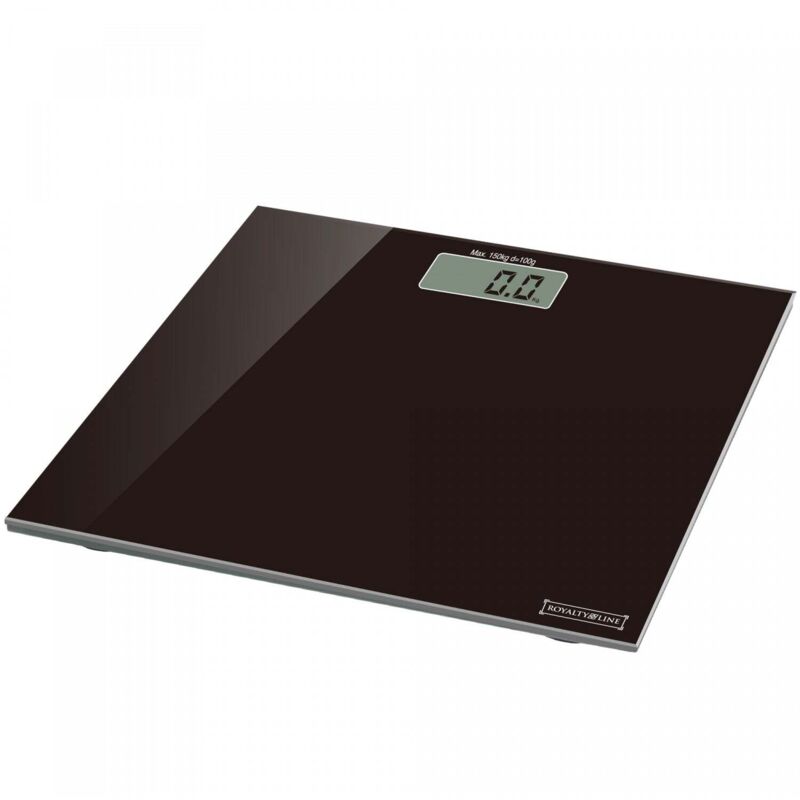 Pèse personne numérique avec batterie noir royalty line rlps3-blk