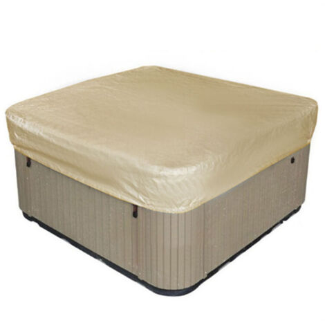 royaluxe -1 Pc Couverture De Baignoire Étanche Couvercle De Spa Paresseux Piscine Hors Sol Couvertures De Meubles De Spa Couvertures De Piscine pour Piscines Creusées Visière Carré