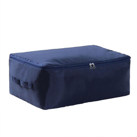 royaluxe - 1 Pièce Sac de Rangement, Sac de Rangement de vêtements saisonniers,Sac pour Couette, Literie,Sac demenagement,Doux et Robuste, il est imperméable à l'eau, à l'humidité,à la poussière，bleu 