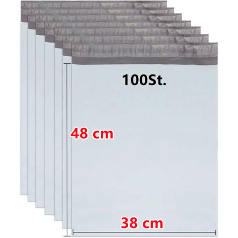 royaluxe - 100 pcs Sacs d'expédition Sacs de courrier Sacs en aluminium autocollants 38x48