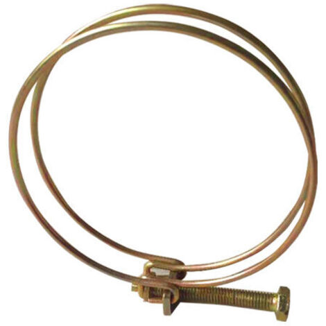 royaluxe - 10pcs Double Pinces pour Tuyaux Colliers de Serrage de Tuyau Réglable Serre-joints à Tuyaux Collier de Tuyau(100mm)
