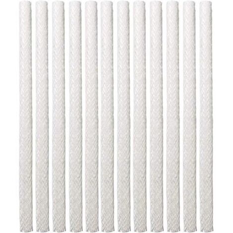 royaluxe -12 mèches à huile pour torches Tiki en fibre de verre, pour usage extérieur. Mèche de rechange en fibre de verre pour torche Tiki, éclairage de trottoir et de jardin.