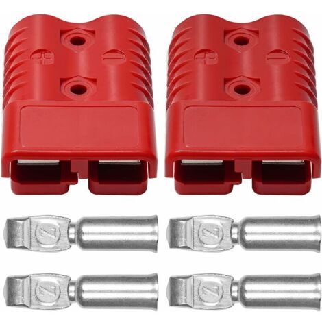 royaluxe -2 ensembles Anderson Plug 175 Amp 600V Red Plug Wire Clamp Battery Power