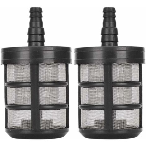 royaluxe - 2 pièces Filtre de Tuyau d'arrosage, Filtre à crépine de Pompe à Eau crépine de cryptage à Double Couche en Acier Inoxydable pour pulvérisateurs,