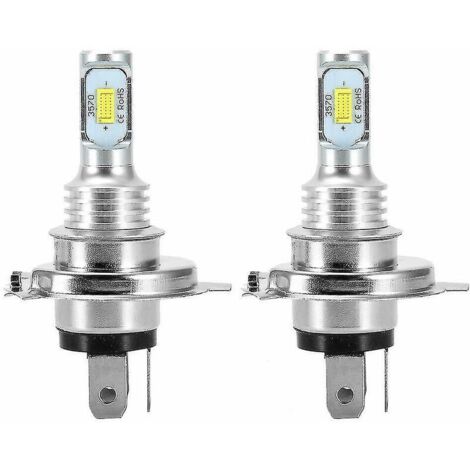 royaluxe -2 X H4 9003 Hb2 6000k Super White Csp Ampoule de phare LED Kit-subaoe--