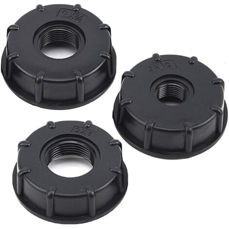 royaluxe - 3 pièces de barils chimiques de 1000 litres,  joints de baril de tonne IBC, , joints en plastique, fil intérieur à 6 points (3/4 pouce)
